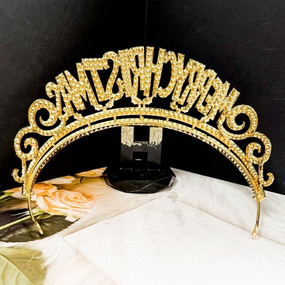 Merry Christmas Crown, Christmas Decor, Christmas Tree Topper, Christmas Gift - Picture 6 of 9